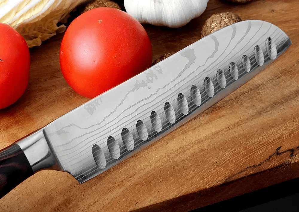 Couteau de cuisine - DamascusKitchenKnives™ - Couteau Santoku G - cuisine - moica