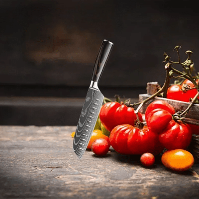 Couteau de cuisine - DamascusKitchenKnives™ - Couteau Santoku G - cuisine - moica